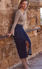 SOSANDAR Denim Pocket Detail