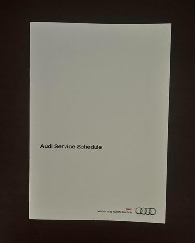 Audi service book stamped - audi,