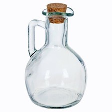 Glass Oil Vinegar Bottles Preserve Storage Sauce Dressing Dispenser Cork Set