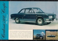 Hino Contessa PD Series 1300 Coupe 1965 Export Single Sheet Brochure In English