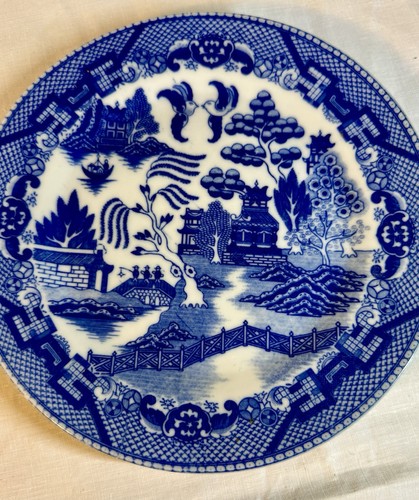 Vintage blue willow - blue,