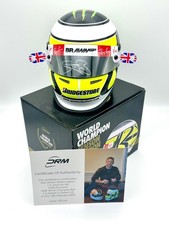 F1 BRAWN Jenson Button Signed / Upgraded 2009 Season WDC 1:2 Mini Helmet ??