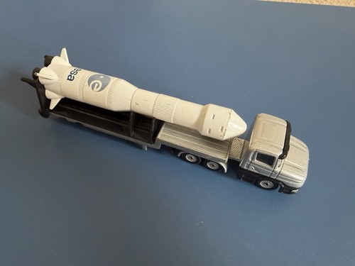 Siku low loader with - with, rocket