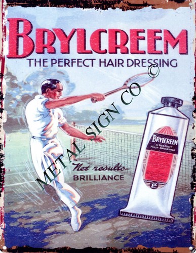 Small brylcreem tennis metal - brylcreem,