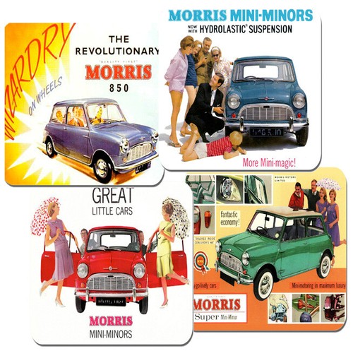 Morris mini car - ad, classic