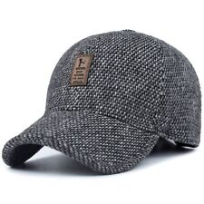 Men Autumn Winter Hat Outdoor Thick Warm Adjustable Earmuffs Baseball Cap