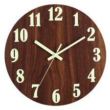 HZDHCLH Luminous Wall Clock 12 Inch Silent Non Ticking Clock for Living Room Bed