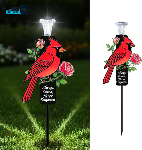 Solar cardinal memorial stakes - memorial,