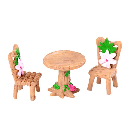 Wood table and chair mini - and,