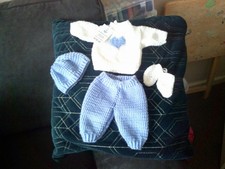 HAND KNITTED BABY DOLL CLOTHES