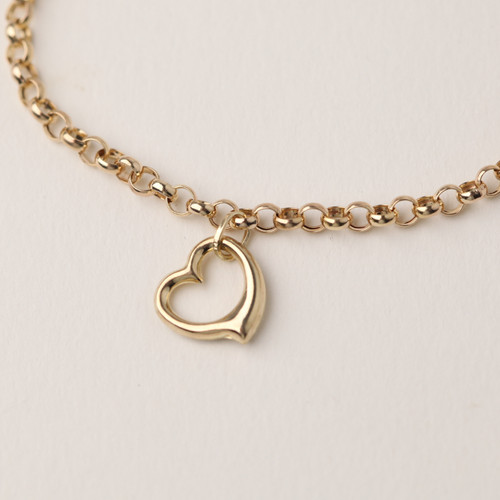 9ct rolo belcher chain - rolo,