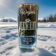 PERSONALISED IRN BRU GLASS ANY