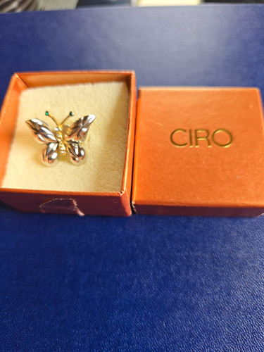 Ciro butterfly brooch - brooch, pin
