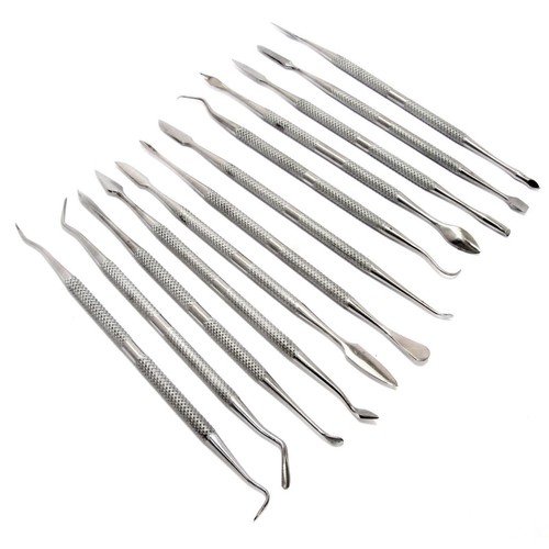 12pc stainless steel wax - stainless,