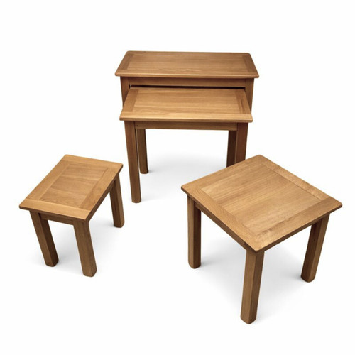 Oak nesting tables - oak,