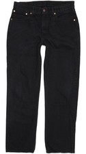 Levi's 751 Men Black Straight Regular Jeans W34 L32 (106051)