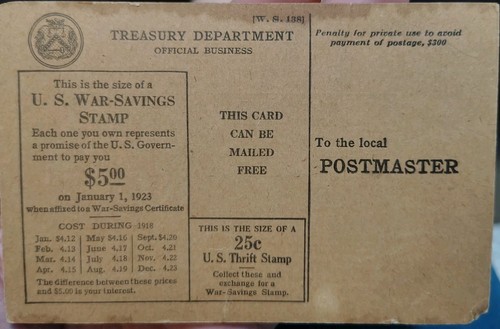 1918 war savings - savings, committee