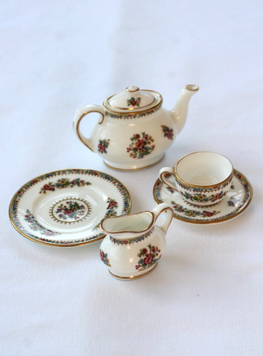 Coalport ming rose miniature - coalport,