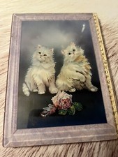 Vintage Kitsch Cats/kittens Address Telephone Book Acrylic Retro Prop Home gift