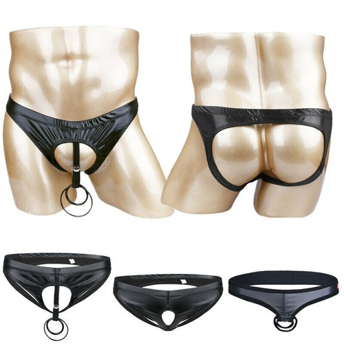 Men leather underwear - men's,
