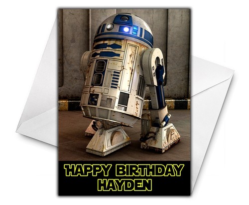 R2d2 personalised birthday - r2d2,