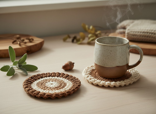 Acorn coasters beginner - –,