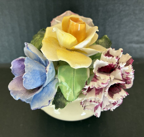 Vintage basket flowers - vintage,