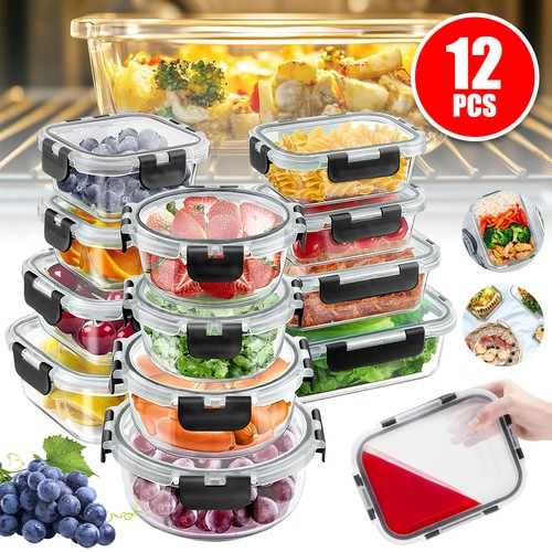 12pcs borosilicate glass food - 12pcs,