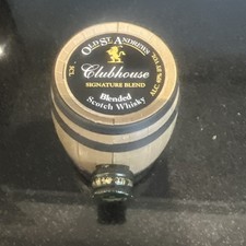 OLD ST ANDREWS SCOTCH WHISKY MINATURE BARREL 5CL  EMPTY NOT COPY?GENUINE USED