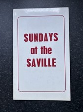 Georgie Fame Sundays At The Savile 3.9.67 Rare Programme
