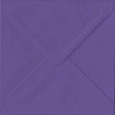 Intense Purple 155mm x 155mm Gummed 135gsm Luxury Square Coloured Envelopes