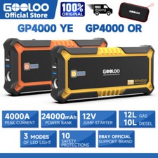 GOOLOO GP4000 Jump Starter 4000A Peak Car Starter SuperSafe Lithium Jump Box