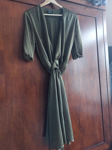 Topshop dark olive green wrap - dark,
