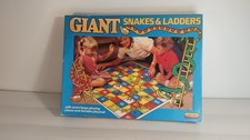 Giant Snakes And Ladders Game Family traditional vintage board game