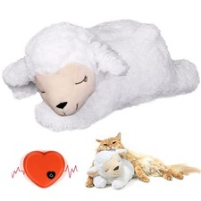 Cute Heartbeat Puppy Behavioral Training Toy Plush Pet Comfortable Snuggle 
