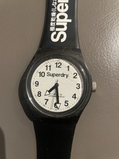 Superdry Black Silicone Strap
