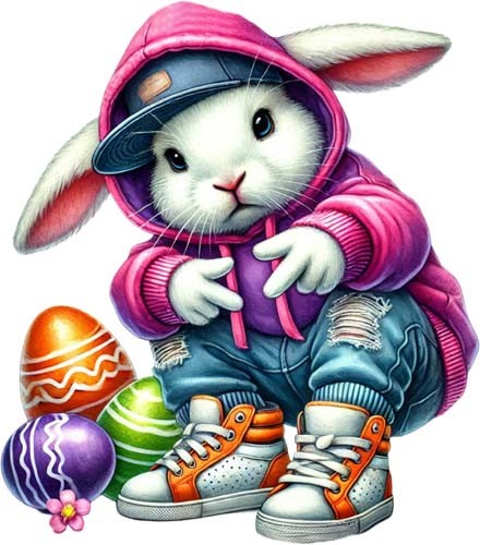 Easter hip hop bunny rabbit - hip,