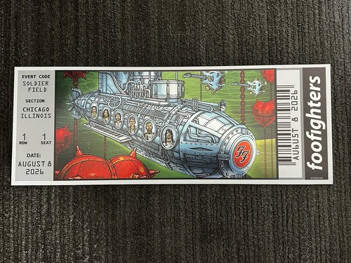 Foo fighters foil ticket - foil,