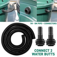 Water Butt Connector Pipe Link Kit, Connect 2 Rain Water Saving Tanks Together