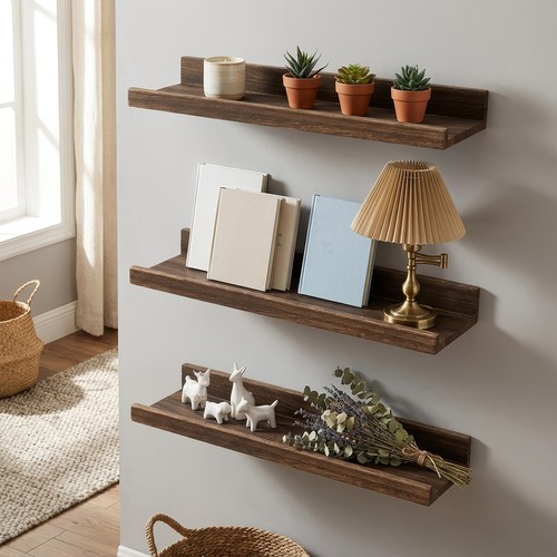 Set floating wall shelves - of,