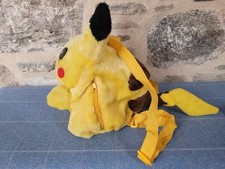 Vintage Pokemon Pikachu Backpack Fat Plush 1999 Y2k Unbranded Rare Felt Cheeks 