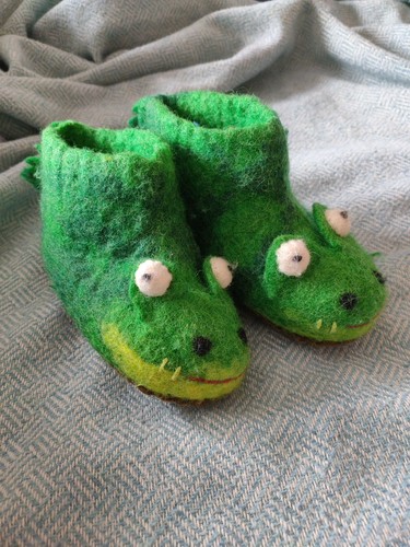 Kids dinosaur slippers - dinosaur, child's