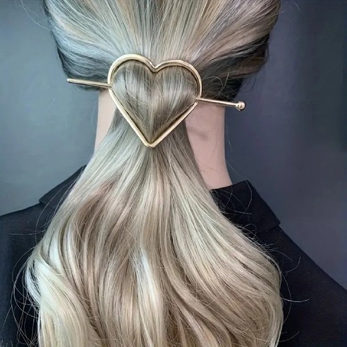 Love heart arrow hair stick - heart,