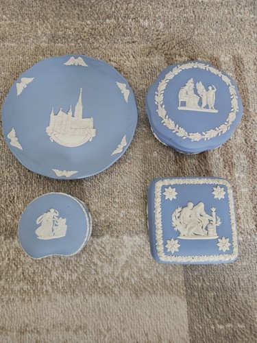 Vintage blue jasperware - vintage, job
