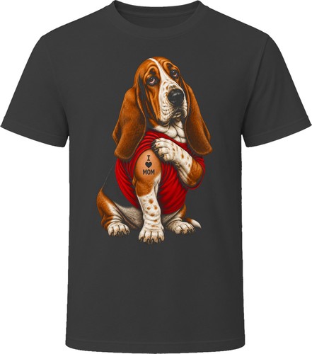 Basset hound dog love mom - basset, i