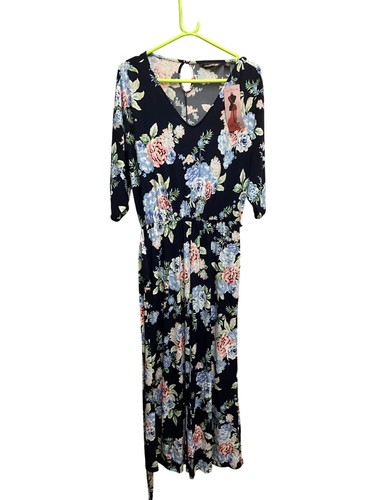 Nina leonard floral - floral, jumpsuit
