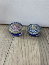 Caithness Pair Glass Paperweights