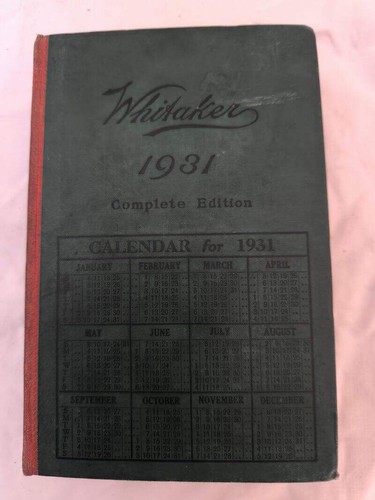 Whitakers almanack 1931 - almanack,