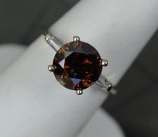 3.45ct Cognac Diamond and 14ct