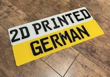 GERMAN FONT NUMBER PLATES -